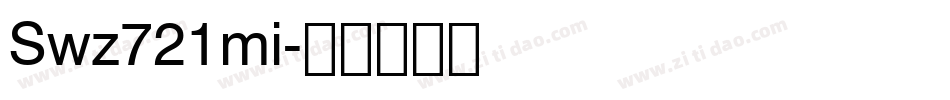 Swz721mi字体转换