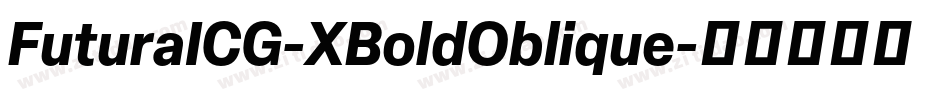 FuturaICG-XBoldOblique字体转换