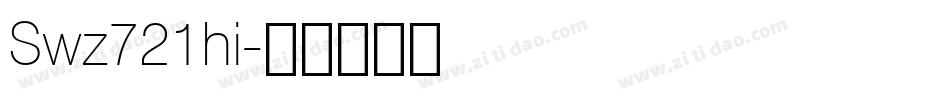 Swz721hi字体转换