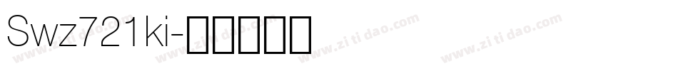 Swz721ki字体转换