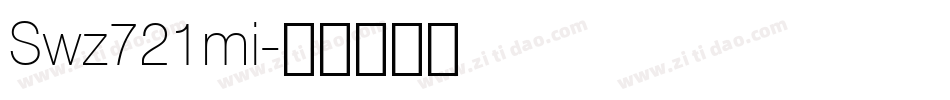 Swz721mi字体转换