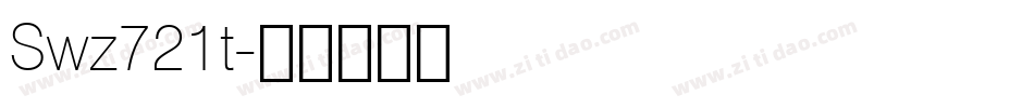 Swz721t字体转换
