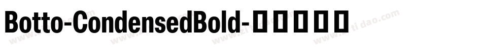 Botto-CondensedBold字体转换
