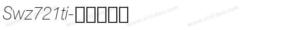 Swz721ti字体转换