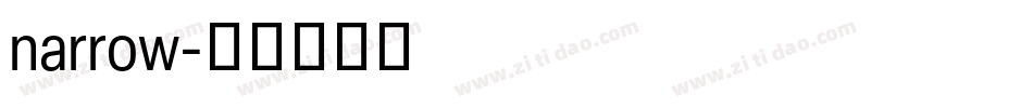 narrow字体转换
