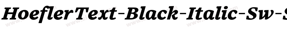 HoeflerText-Black-Italic-Sw-SC字体转换