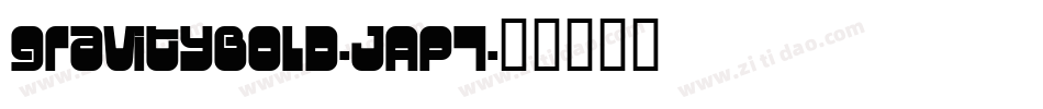 GravityBold-JAp7字体转换