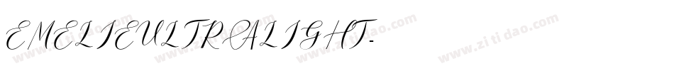 EMELIEULTRALIGHT字体转换