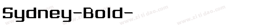 Sydney-Bold字体转换