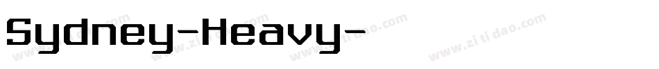 Sydney-Heavy字体转换