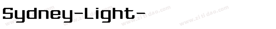Sydney-Light字体转换