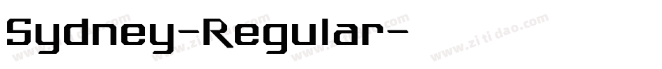 Sydney-Regular字体转换