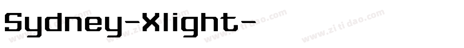 Sydney-Xlight字体转换