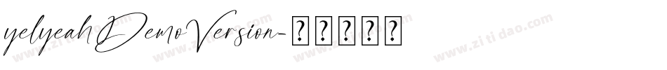 yelyeahDemoVersion字体转换