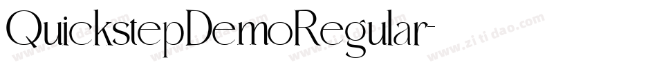 QuickstepDemoRegular字体转换