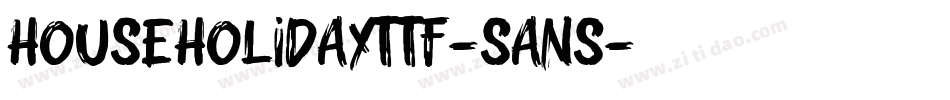 HouseHolidayTTF-Sans字体转换