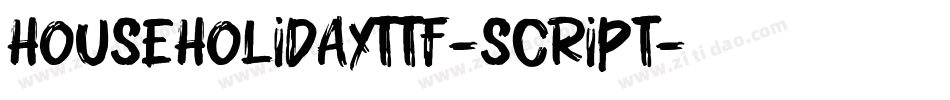 HouseHolidayTTF-Script字体转换