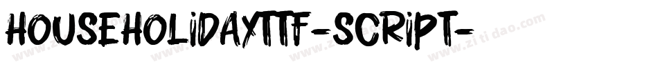 HouseHolidayTTF-Script字体转换