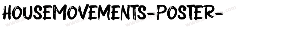 HouseMovements-Poster字体转换