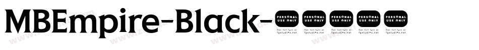 MBEmpire-Black字体转换