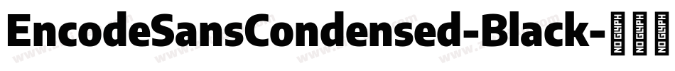 EncodeSansCondensed-Black字体转换