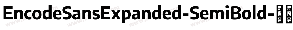 EncodeSansExpanded-SemiBold字体转换