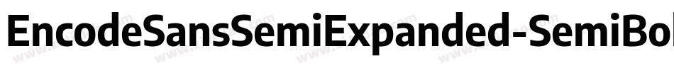 EncodeSansSemiExpanded-SemiBold字体转换