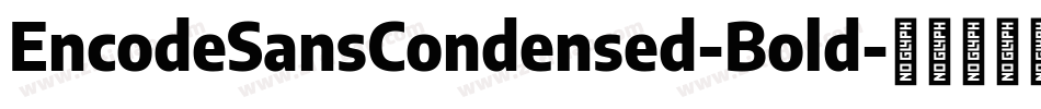 EncodeSansCondensed-Bold字体转换