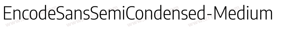 EncodeSansSemiCondensed-Medium字体转换