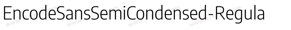 EncodeSansSemiCondensed-Regular字体转换