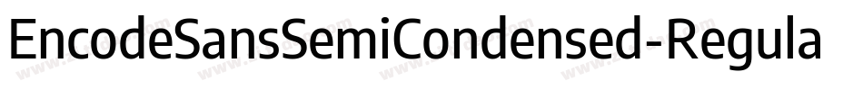EncodeSansSemiCondensed-Regular字体转换