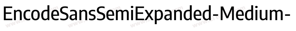 EncodeSansSemiExpanded-Medium字体转换
