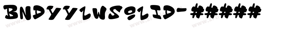 BndyYlwSolid字体转换