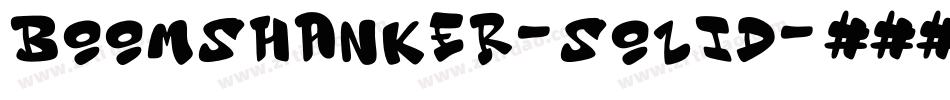 Boomshanker-Solid字体转换