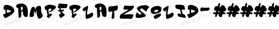 DampfplatzSolid字体转换