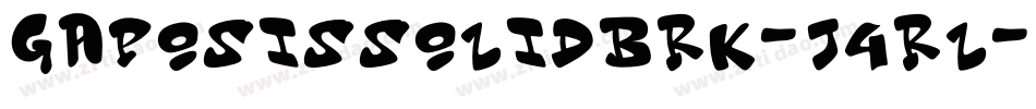 GaposisSolidBrk-j4rl字体转换