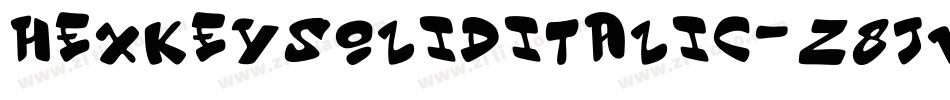 HexkeySolidItalic-z8Jvw字体转换