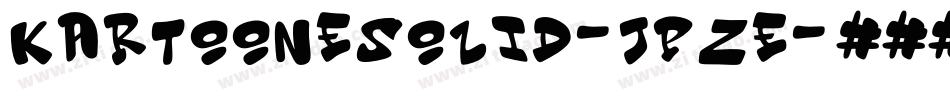 KartooneSolid-JpZE字体转换