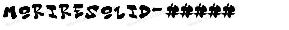 MorireSolid字体转换