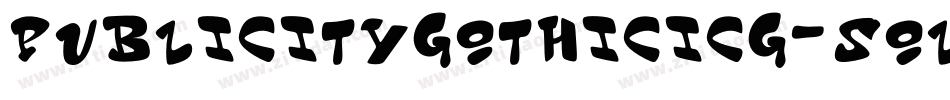 PublicityGothicICG-Solid字体转换