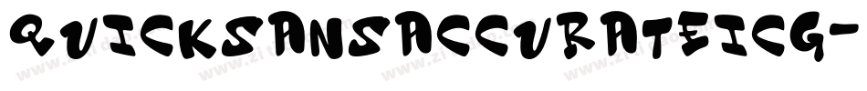 QuicksansAccurateICG-Solid字体转换