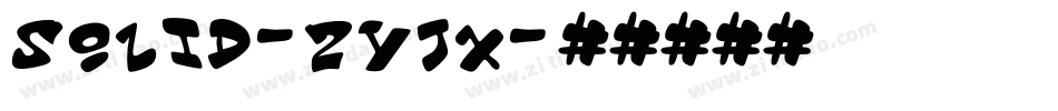 Solid-2yjX字体转换