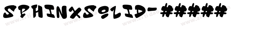 SphinxSolid字体转换