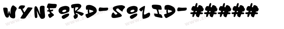Wynford-Solid字体转换