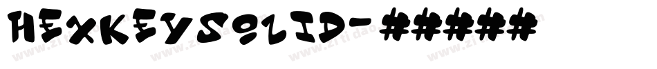 hexkeysolid字体转换