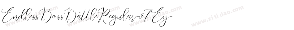 EndlessBossBattleRegular-v7Ey字体转换