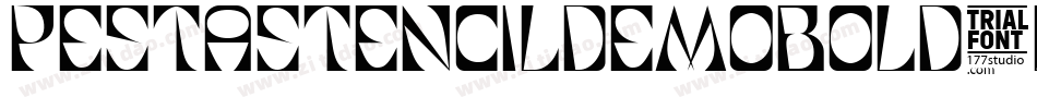 PestaStencilDemoBold-Lg1n字体转换