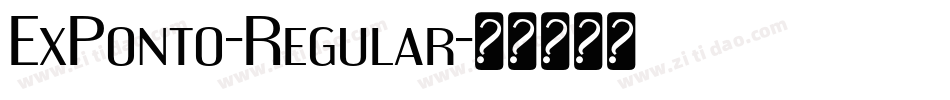 ExPonto-Regular字体转换