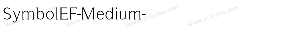 SymbolEF-Medium字体转换