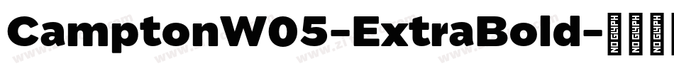 CamptonW05-ExtraBold字体转换
